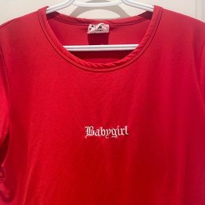Red babygirl t shirt ❤️‍🔥